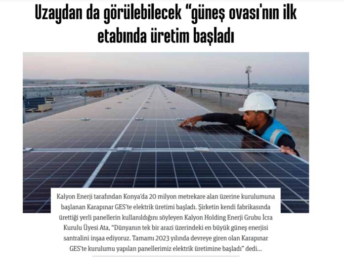 güneş enerji tenva enerji panorama yeka konya
